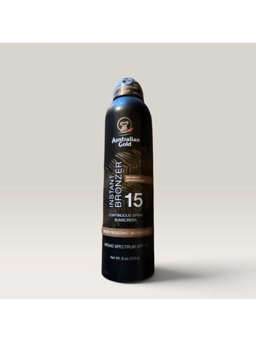 Australian Gold Instant Bronzer SPF 15 Continuous Spray Sunscreen. 6 oz (170 g)